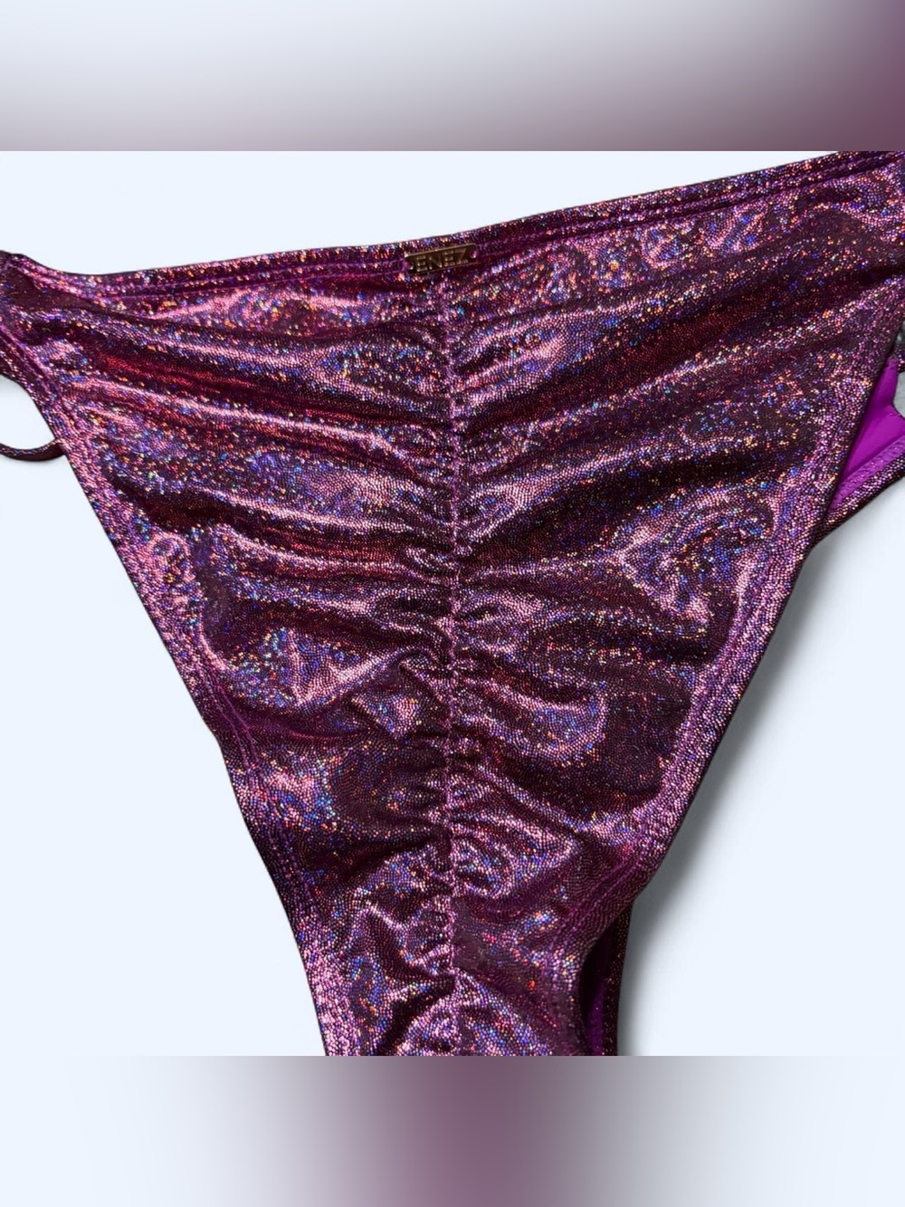Rave Purple Glitter Bikini Swimsuit by Enez Swimwear! - Picture 6 of 6